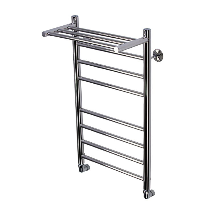 Полотенцесушитель водяной Comfysan Luce 013608 W-8 80/40 с полкой, хром