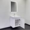 Тумба с раковиной Comforty Асти-60П 00-00019248 подвесная, белый глянец фото 3