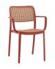 Стул Stool Group Yona PP-297 red 36877 красный, пластиковый с подлокотниками