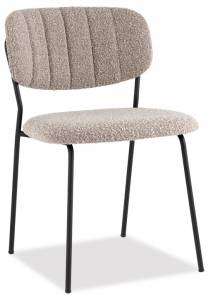 Стул Stool Group Кэрол FDC9003 DC2635-4A grey букле серый, черные ножки