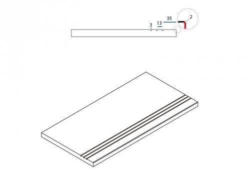 Бортик Italon Дистрикт X2 620090000255 Сэнд Грип 30x60
