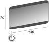 Зеркало Cezares 45006 c LED-подсветкой touch system 136х70 фото 4
