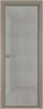 Межкомнатная дверь Profil Doors 1 AV цвет профиля Никель матовый, стекло безопасное 6 мм рэте 600x2000