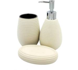 Набор аксессуаров для ванны Bath Plus Cappuccino W-CE1299A-SET3WW молочный