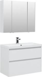 Мебель для ванной Aquanet Гласс 90 240467 белый, 1410x900x450