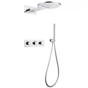 Душевая система Abber Wasser Kreis AF8151 скрытого монтажа, термостат, хром