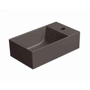 Раковина GSI Kube X 9484016 40 см, коричневая матовая