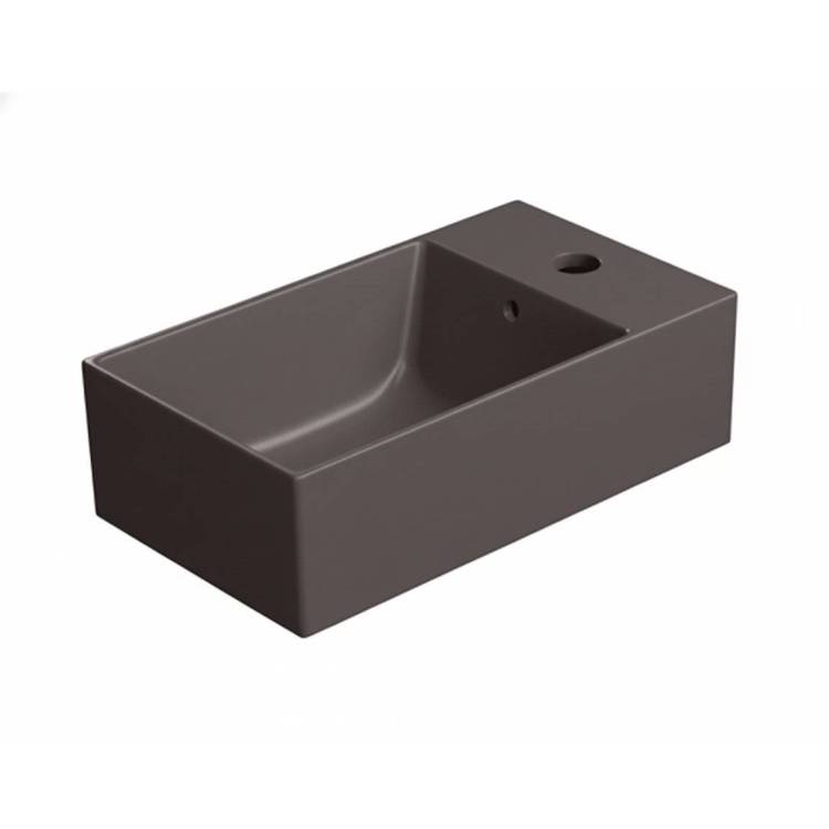 Раковина GSI Kube X 9484016 40 см, коричневая матовая