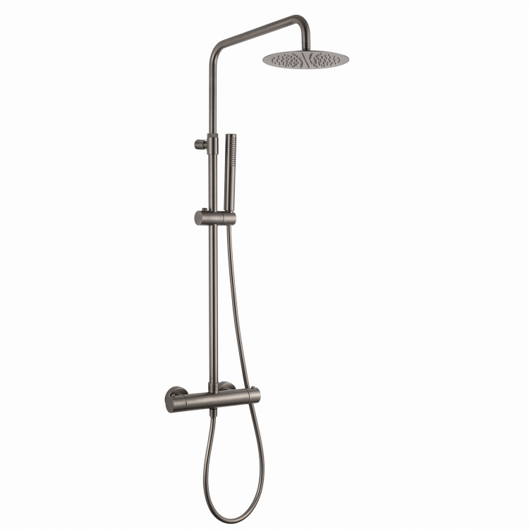 Душевая стойка Splendy Relax P RP208XTR30C1AB оружейная сталь брашированная