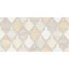 Декор Beryoza Ceramica Дубай 3 Ромбы Светло-Бежевый 25x50