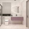 Тумба с раковиной Orans BC-4060-1200R 40x120x50 с LED подсветкой, лиловый матовый фото 4