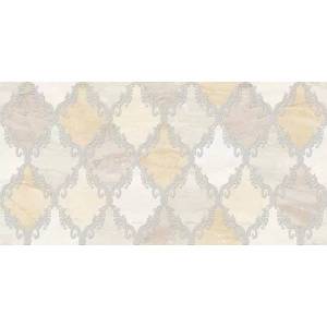 Декор Beryoza Ceramica Дубай 3 Ромбы Светло-Бежевый 25x50