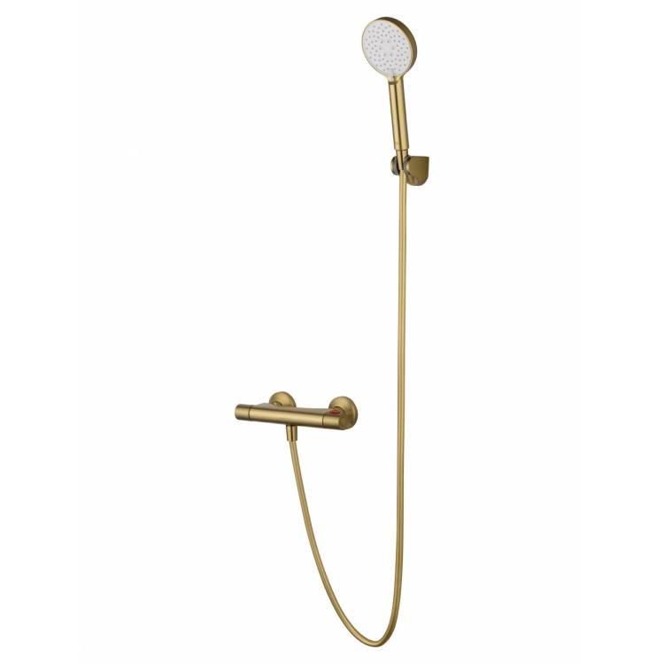 Смеситель для душа Wonzon & Woghand WW-B2005-A-BG термостатический, брашированное золото