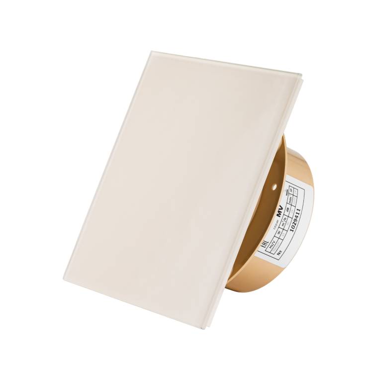 Вытяжной вентилятор SlimVent МV 100 96068 стекло, бежевый глянцевый