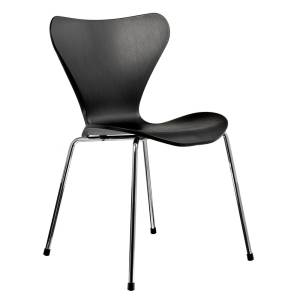 Стул Bradex Home Seven FR 0425, черный с хромированными ножками