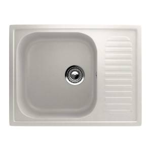 Мойка кухонная Uperwood Simple (Симпл) UPD-301-341 ультра-белая, 64x49