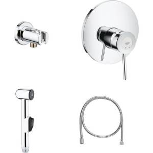 Гигиенический душ Grohe BauClassic 124434 со смесителем, с внутренней частью