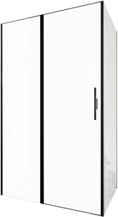 Душевой уголок Allen Brau Priority 3.31009.BBA + 3.31021.BBA профиль черный брашированный, 1200x1000