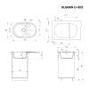 Мойка кухонная Ulgran Classic U-503-310 серая фото 3