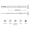 Светодиодная лента Gauss 10W/m 60LED/m 5050SMD разноцветный 3M BT041 фото 2