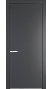 Межкомнатная дверь Profil Doors 1 PA полотно Графит, профиль серая ночь 700x2000
