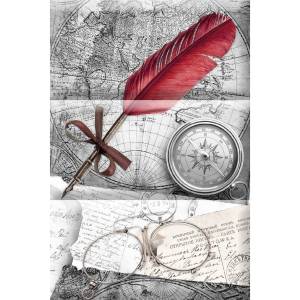 Панно Absolut Keramika Monocolor Composicion Aventura Grey A 15x22.5