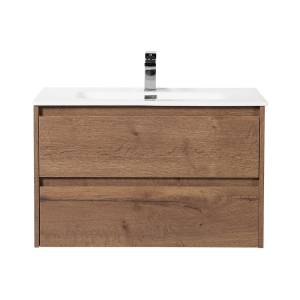 Тумба с раковиной BelBagno Kraft 80 Rovere tabacco, раковина LOV-800-LVB