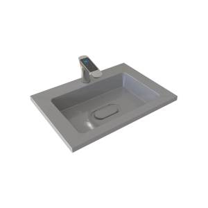 Раковина Uperwood Modul 29110201339 серая глянцевая, 65x45