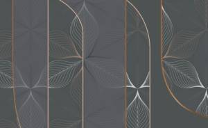 3D Фотообои Artegrafico «Цветочное кружево в оливковом оттенке» PL-100 канвас