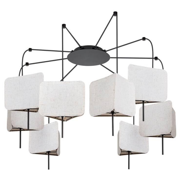 Большая подвесная люстра Arte Lamp Trixie A7084SP-8BK