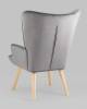 Кресло Stool Group Хью QH-8901K HLR-20 серый, велюр фото 6