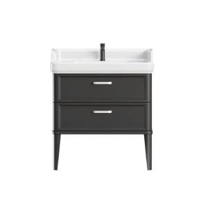 Тумба с раковиной Kerama Marazzi Pompei черная глянцевая, 60 см, раковина PO.wb.60