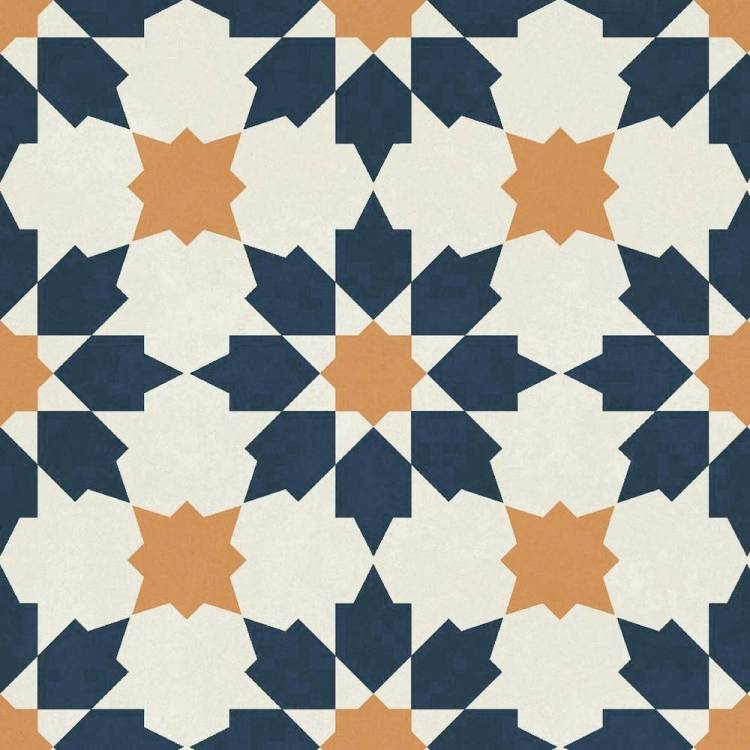 Керамогранит Ennface Pattern ENPTR6011MT2020 Maraya Blue 20x20