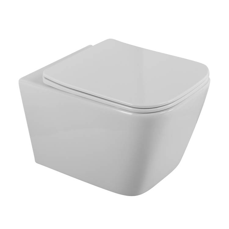 Унитаз подвесной BelBagno Due BB7107CHR/SC безободковый, с сиденьем микролифт, белый