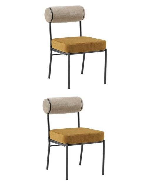 Набор из 2 стульев Stool Group Ponpoun Totoro OTE-SH 170+272 bl.l X2 бежевый терракотовый
