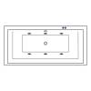 Акриловая ванна Excellent Crown Grand 190x90 "SOFT" (бронза) фото 2