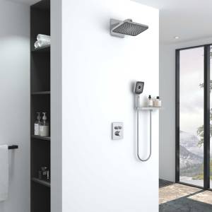 Душевой комплект Vincea Inspire VSFW-3I21MT4RCH встраиваемый, термостатический, двухрежимный, хром глянцевый