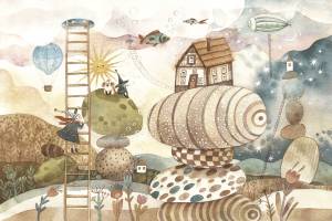 Фреска Ortograf Adventure 35287 Фантазийные домики Филиграна FM-F