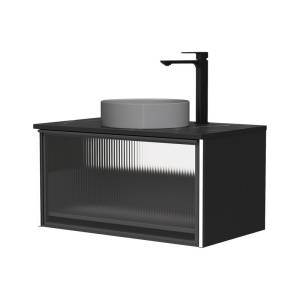 Тумба с раковиной Equil Stoune 80.1Y дуб черный