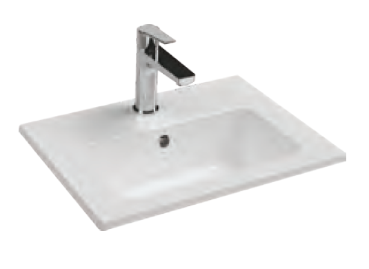 Раковина Isvea SistemaT 50 10SL50050SV белая, 50x36