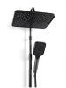 Душевая система Watersense Mia Powerful W01819 графит фото 12