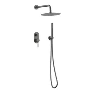 Душевая система Gid Edessa L070GMVD2 вороненая сталь