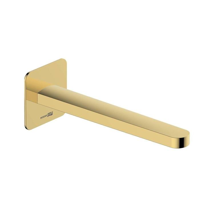 Излив для ванны Wasserkraft Neckar A279 золотой, настенный