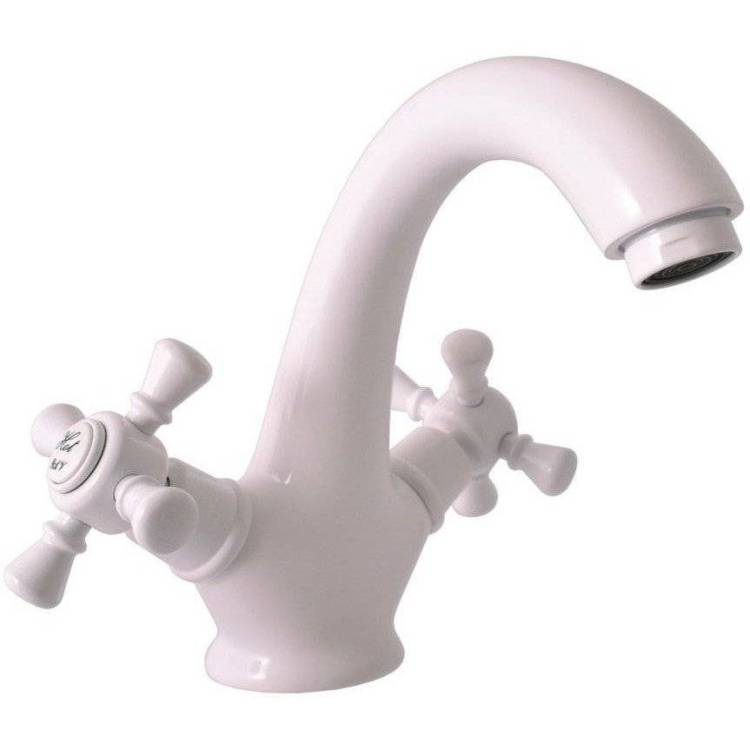 Смеситель для раковины Rav Slezak Morava Retro MK328.5B белый