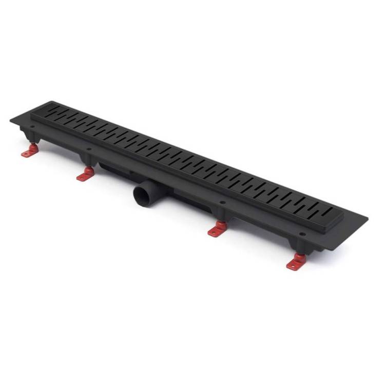 Душевой лоток Paini Medium CH850MC 850 мм D40, черный матовый