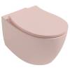 Унитаз подвесной Isvea Sentimenti Neo 10AR02010SV-2S + 40D40541I-S безободковый, с крышкой-сиденьем микролифт, лососевый матовый