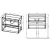 Тумба с раковиной Vincea Mia 80 R.Wood подвесная, 2 выкатных ящика soft close фото 7
