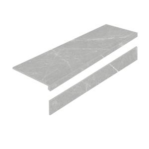 Ступень Exagres Porcelain Step L Dakota Iron AS с подступенником 32x120