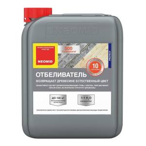 NEOMID 500 ОТБЕЛИВАТЕЛЬ для древесины, отбеливающий и очищающий, концентрат 1:1 (24кг)