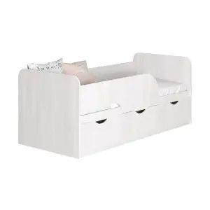 Детская кровать БТС МЕБЕЛЬ Стандарт 00-00162383 ясень белый, 80x186